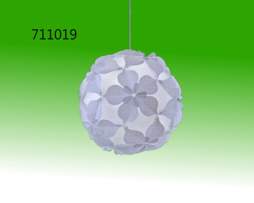 單燈皺褶小花吊燈配E27x1