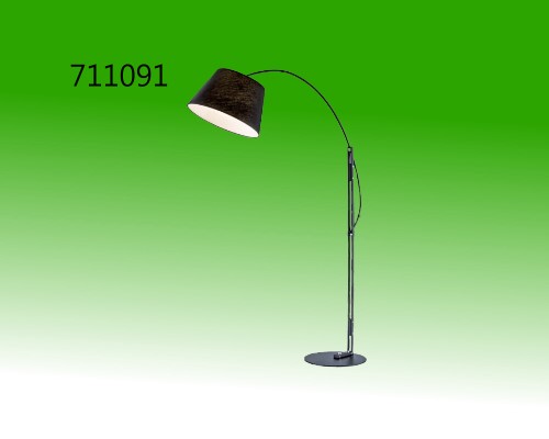 黑色布罩立燈配E27x1 燈具