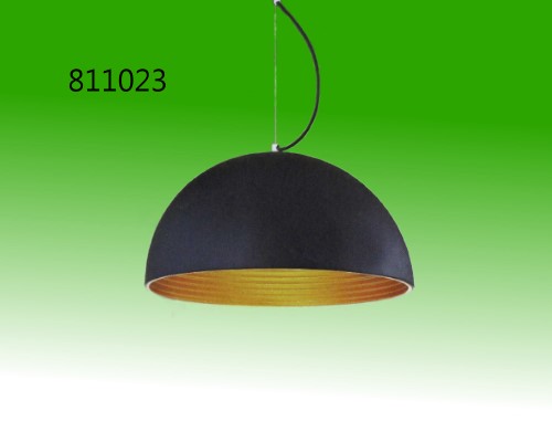 單燈黑色圓弧吊燈