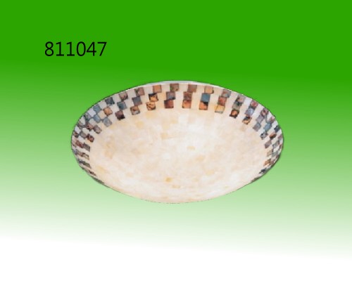 <811047>三燈貝殼吸頂燈