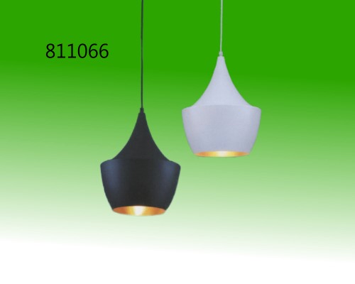 白色單燈筒型吊燈