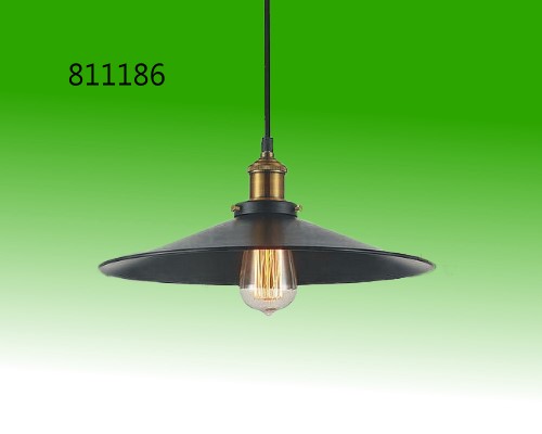 單燈黑色吊燈配E27x1