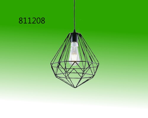 單燈線條鑽石吊燈配E27x1