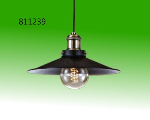 單燈吊燈配40W愛迪生燈泡x1