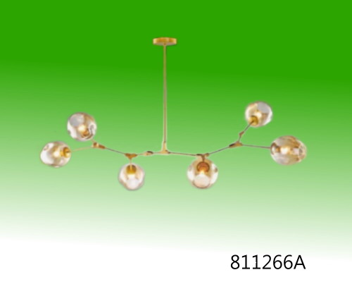 紫色單燈氣泡水晶吊燈
