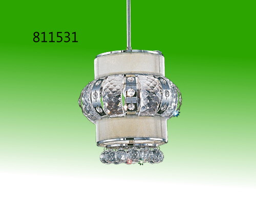 單燈銀色水晶吊燈