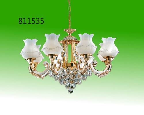 八燈/五燈 金色水晶吊燈