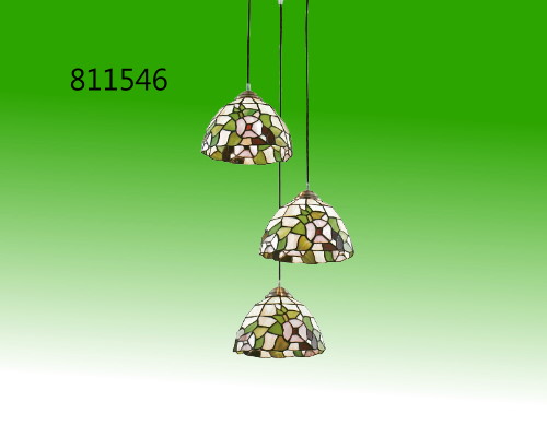 三燈玻璃垂墜吊燈 燈具