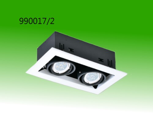 雙燈有框盒燈配LED MR16 5W 光源+變壓器