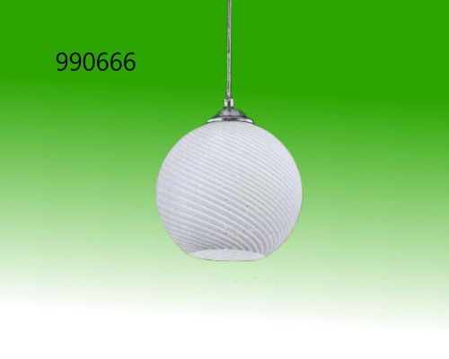 單燈玻璃線條吊燈配E27x1