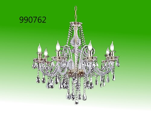 五燈貝殼垂墜水晶吊燈